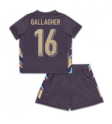 England Conor Gallagher #16 Udebanesæt Børn EM 2024 Kort ærmer (+ korte bukser)